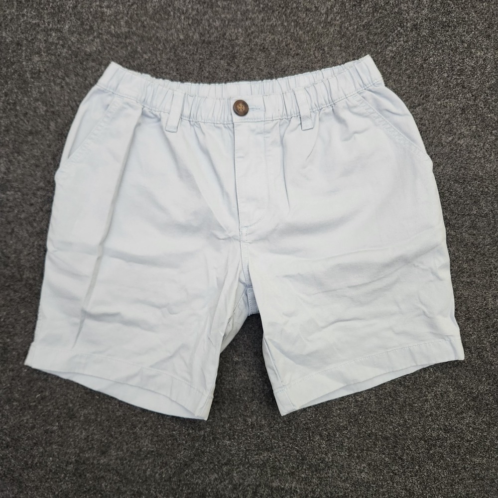 Chubbies Mens Small Pale Blue Regular Fit Shorts 7" Inseam Coastal Beach Relaxed